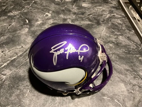 Brett Favre Autographed Minnesota Vikings Mini Helmet~Favre COA