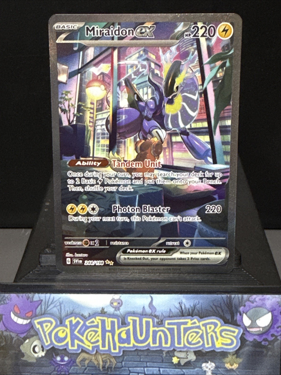 Pokemon Card Miraidon ex 244/198 Special Illustration Rare Scarlet Violet NM