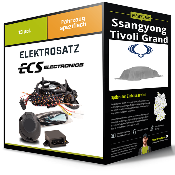 Elektrosatz 13-Pol Spezifisch für Ssangyong Tivoli Grand 06.2021-Jetzt NEU-image