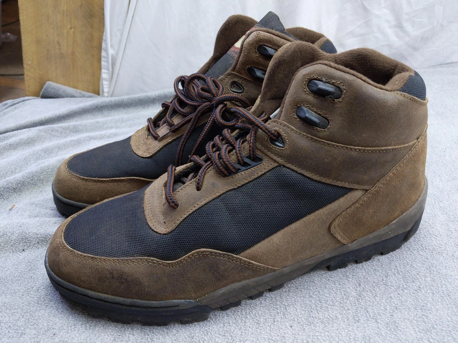 Lake Of The Woods Snow Boots Mens 14 48 Brown Suede Lace Up Ankle Winter
