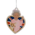 Queen & Corgi Royal Bloom Air Freshener Novelty Gift NEW