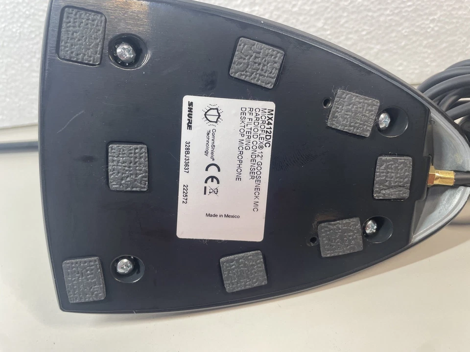 Shure MX412D/S Microflex Gooseneck Supercardiod Condenser Desktop Microphone RF - Image 2 of 4