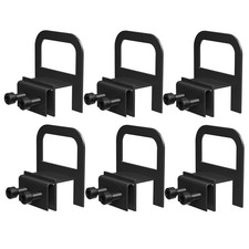 niffgaff 6 Pcs Anti-Slip Mattress Gaskets: Gripper for Metal Black