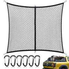 Highly Elastic Cargo Net - Heavy-Duty Truck Bed Cargo Net for Pickup Trucks, Van