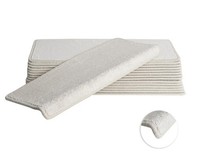 Stufenmatten-Set Ult Twist Rechteckig Beige Hell 23,5X65X4,5 Cm 15-Teilig