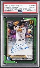 2024 BOWMAN DRAFT CHROME PROSPECT AUTOS #CPAKG KONNOR GRIFFIN 79/99 PSA 10