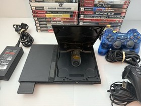 Sony PlayStation 2 (PS2) SLIM Console  39 Games 2 Controllers LOT - Tested ✅