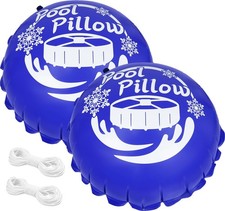 2Pcs 4x4Ft Pool Pillows for Above Ground Pools, 0.4mm PVC Cold-Resistant Air ...
