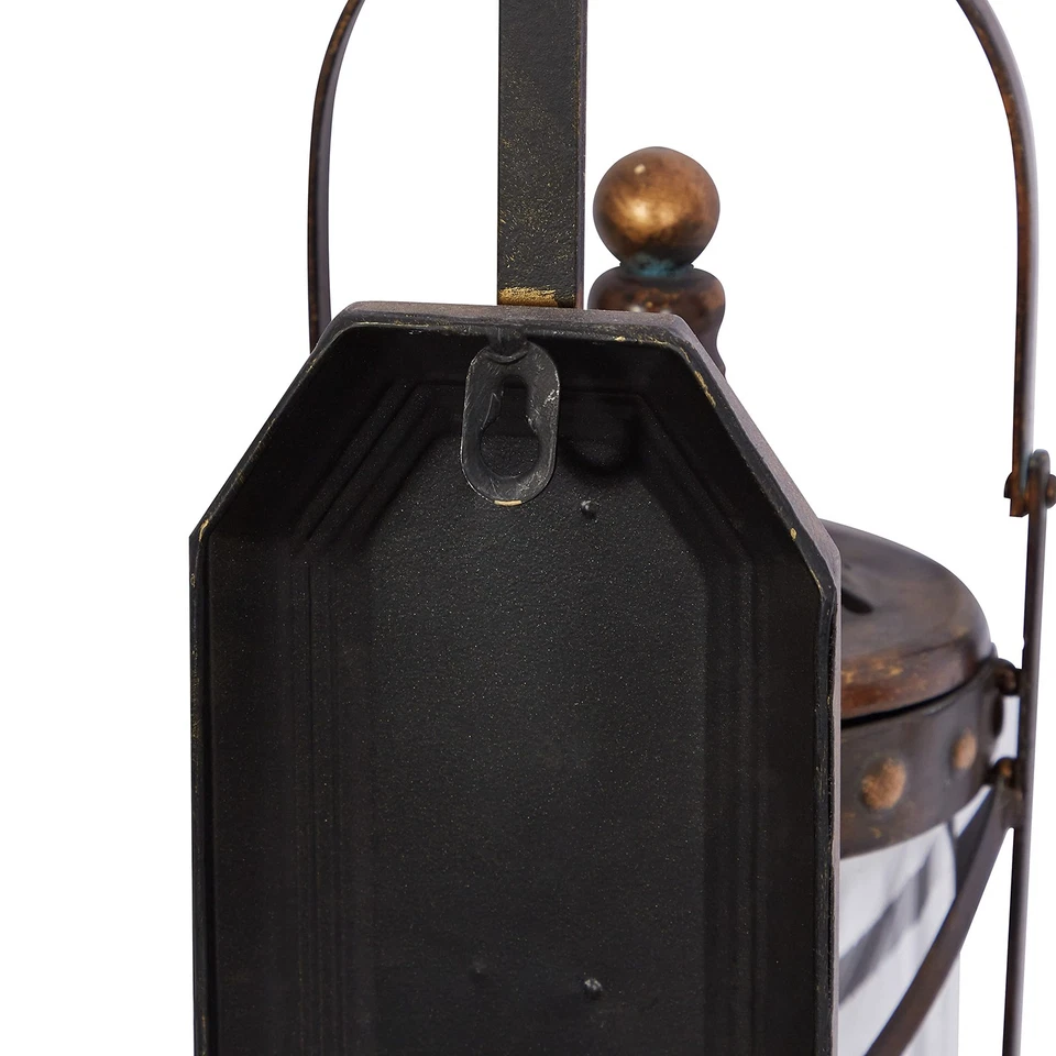 Deco 79 Traditional Glass Floral Wall Sconce, 7" x 6" x 20", Bronze (Pack of 4) - Image 3 of 4