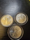 Lot of 3 - 1989, 1993,and 1995  1 oz .999 Fine Silver American Eagle $1 Coin