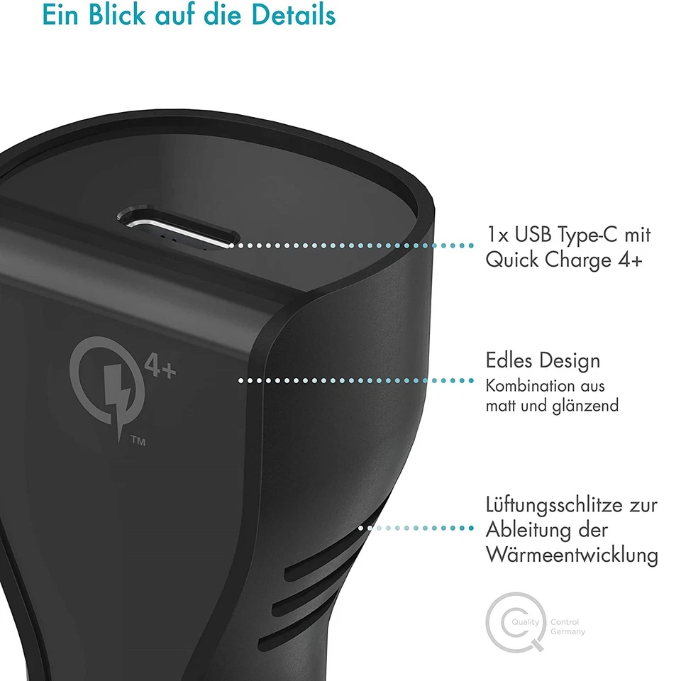 KFZ Schnell-Ladekabel USB-C 27W Adapter Ladegerät für Tablet PC iPad Pro 4 3 Air - Bild 4 von 4