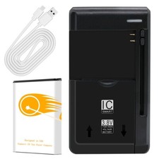 Long Endurance URS2GO 1900mAh Battery Charger f Kyocera DuraXV Extreme E4810 USA