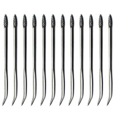Pack of 12 C.S. Osborne #31 Curved Sewing Awl - Flat Point
