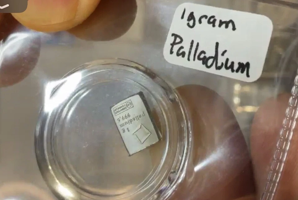 Barra de paladio de 1 gramo - Valcambi Suisse - ¡Mecanismo de inversión perfecto! Foto 4 de 4