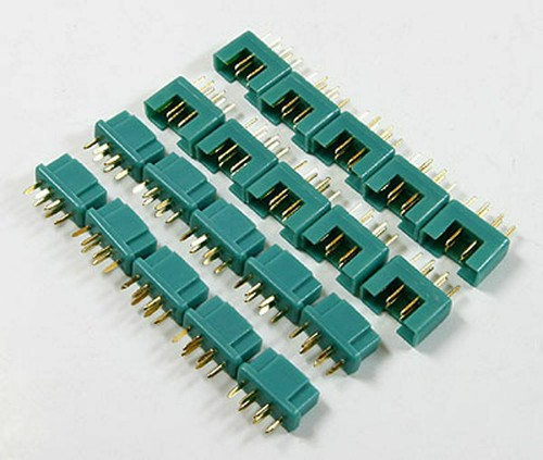 MPX Connector s plug 6 Pin 24K Goldplated pin 40Amp 10 pairs for RC Lipo Battery - Picture 4 of 6