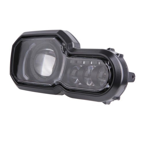 LED Headlight Black Headlamp For BMW F700GS F800GS ADV F800R F650GS 2008-2018 - Picture 3 of 11