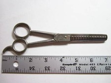 Vintage Hot Drop Forged Steel Hair Thinning Shears Scissor Italy 2E