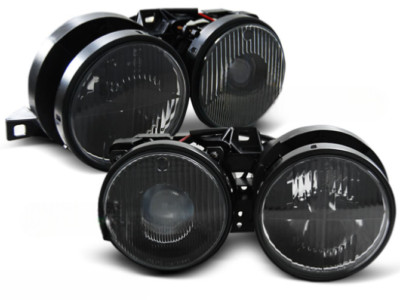 Scheinwerfer Paar BMW 3er E30 ab 11/1982 bis 06/1994 Design schwarz - LPBMA7