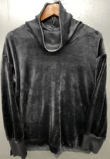 RBX Top Women L Black Turtleneck Thumb Holes Stretch Soft Athleisure Shirt