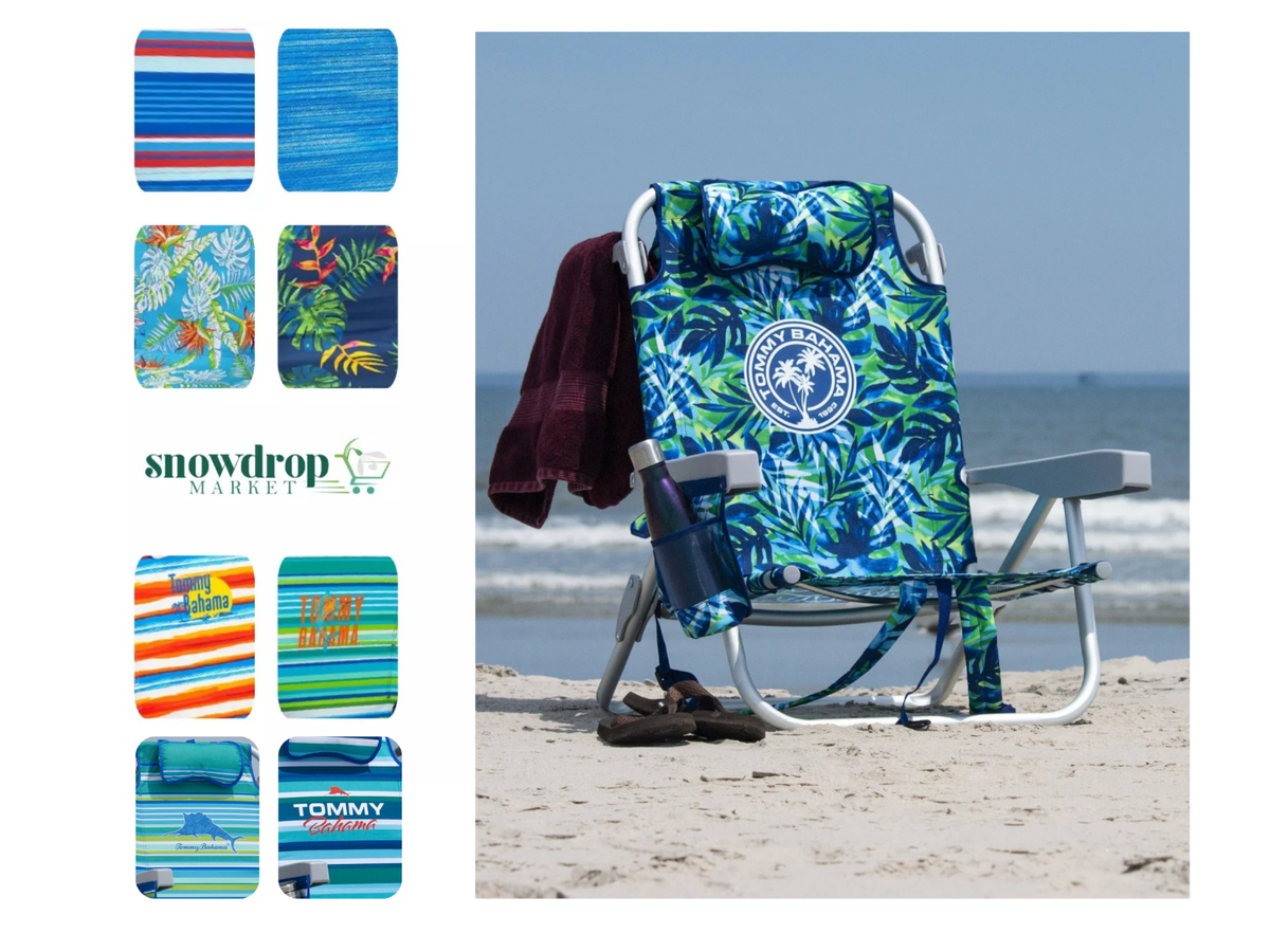 Tommy Bahama Pack Backpack Beach Chair Position Chair