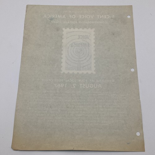 1967 5¢ Information Agency Voice Of America Commemorative Postage Stamp FDC Ad - Picture 5 of 5
