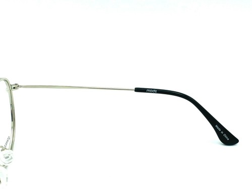 NEW MODZ FRANKLIN SILVER UNISEX ROUND EYEGLASSES FRAME RX 51-19-145 W/CASE - Bild 4 von 7