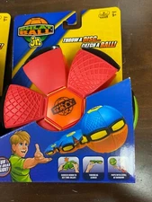 Phlat Ball Jr. Goliath Games "Throw as a Disc...Catch A Ball" Outdoor Play Red