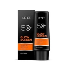 RENEE Glowscreen Spf 50 Pa++++ Sunscreen Cream-50Ml For All skin type Non-Greasy
