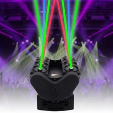 8 Eyes Moving Head Spider Stage Laser Light RGB DJ Disco Party Effect Lighting