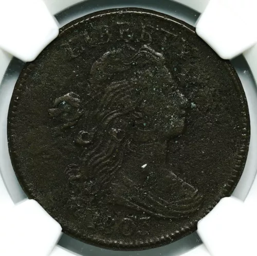 1803 Draped Bust Large Cent *Sm Date/Lg Fraction* NGC XF-Details (Corrosion)