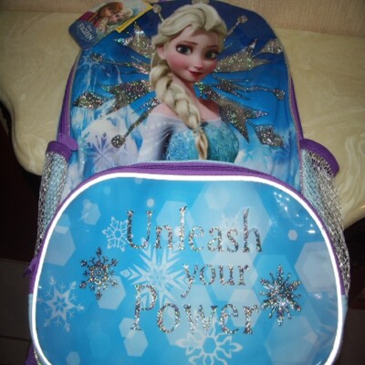 UNLEASH YOUR POWER Disney Frozen Elsa Girls Backpack New with Tags