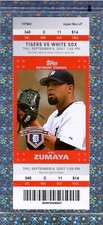 Brandon Inge HR#84 Ticket 9-6-2007 White Sox Tigers A.J. Pierzynski 2hits Double