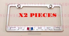 2x 3d Camaro Stainless Steel Metal Chrome Mirror License Plate Frame Holder 2x 3d Camaro Stainless Steel Metal Chrome Mirror License Plate Frame Holder