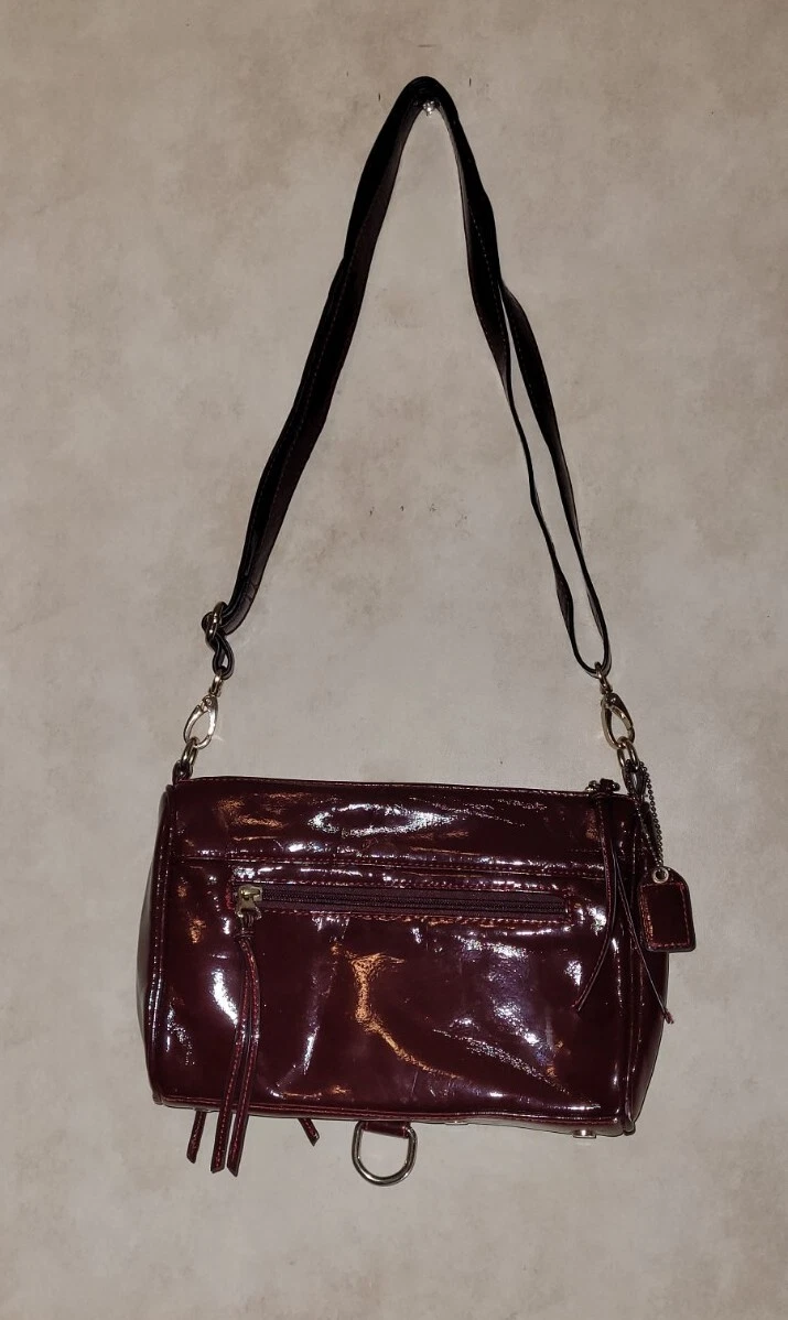 Clarks burgundy on sale patent bag