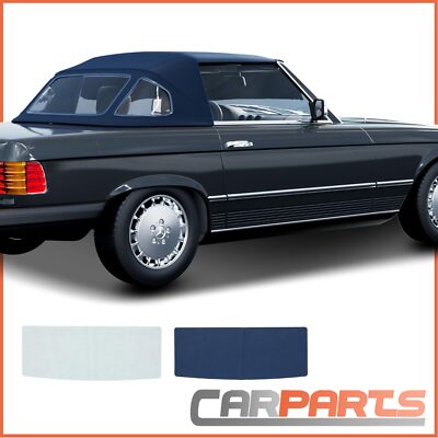 Cabrioverdeck Softtop Verdeckbezug Blau für Mercedes-Benz SL R107 450 SL 560 SL