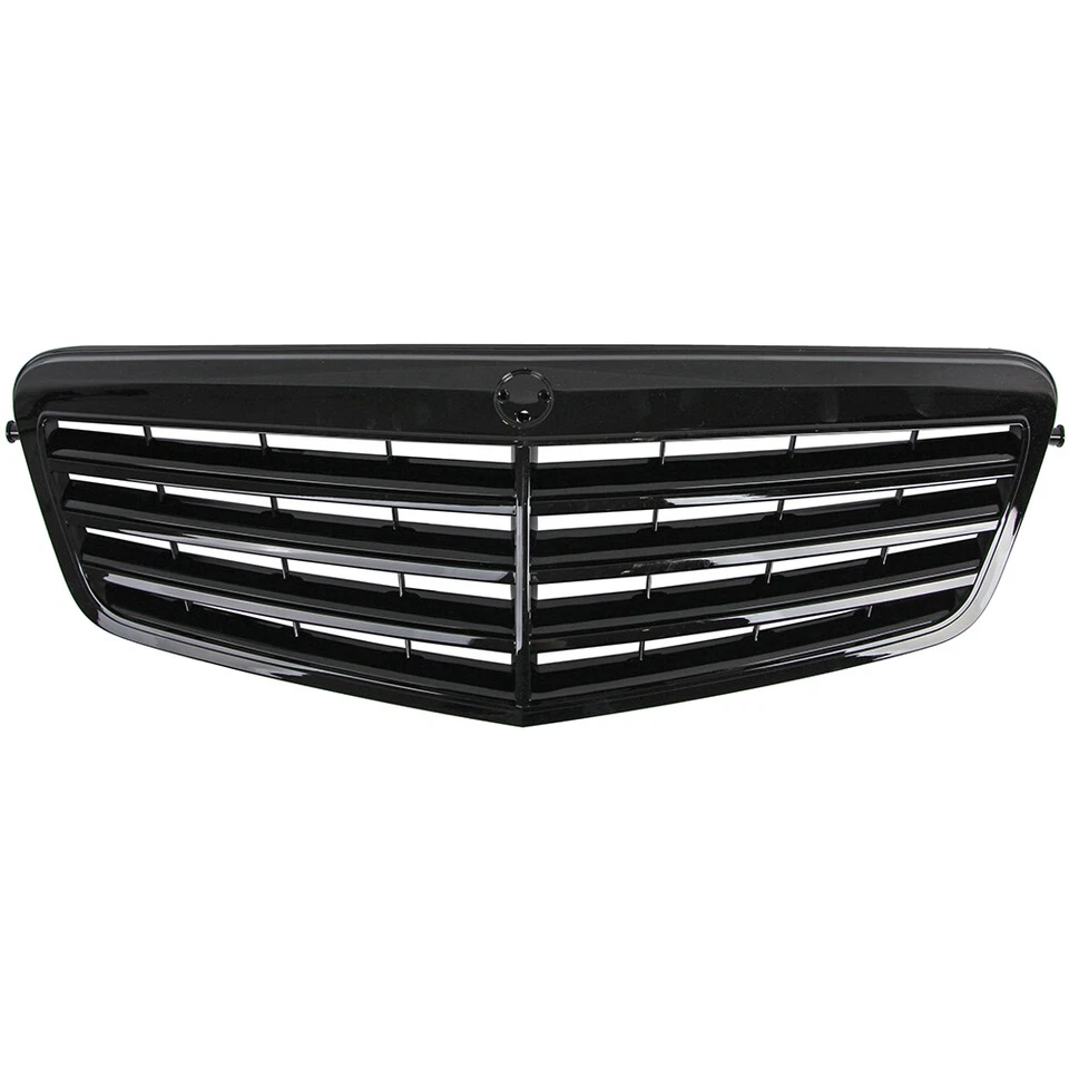 Grille Glossy Black MB1200155 Fit 2010-2013 Mercedes Benz W212 E Class E350 E550 Foto 4 de 4