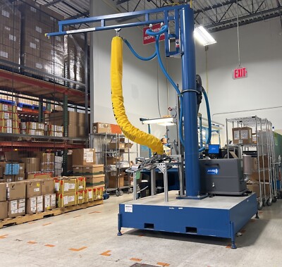 Anver 250# Vacuum Lift System, Gorbel WS360 10-ft Jib Crane, 360 Boom, Light Use