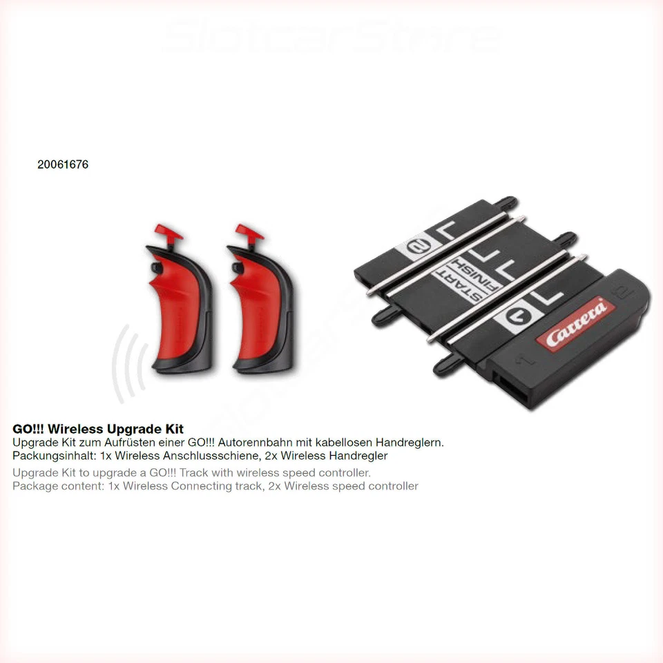 Carrera GO 61676 Wireless Upgrade Kit (2x Handregler & Anschluss-Schiene) 1:43 - Bild 2 von 2