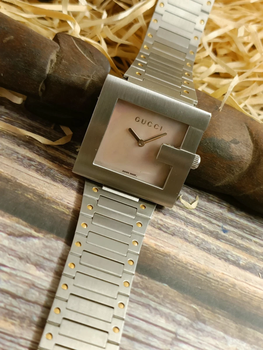 AUTHENTIC GUCCI QUARTZ WOMEN MOTHER PEARL DIAL SWISS 3600 L