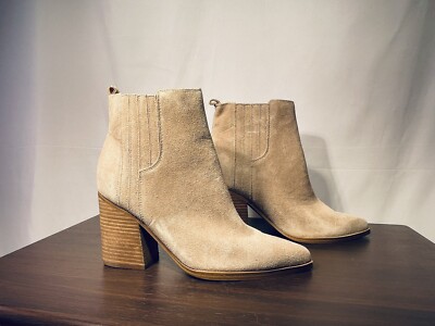 Marc Fisher LTD Womens 9.5 Suede Ankle Boots Coastal Cowgirl Boho Chic Western