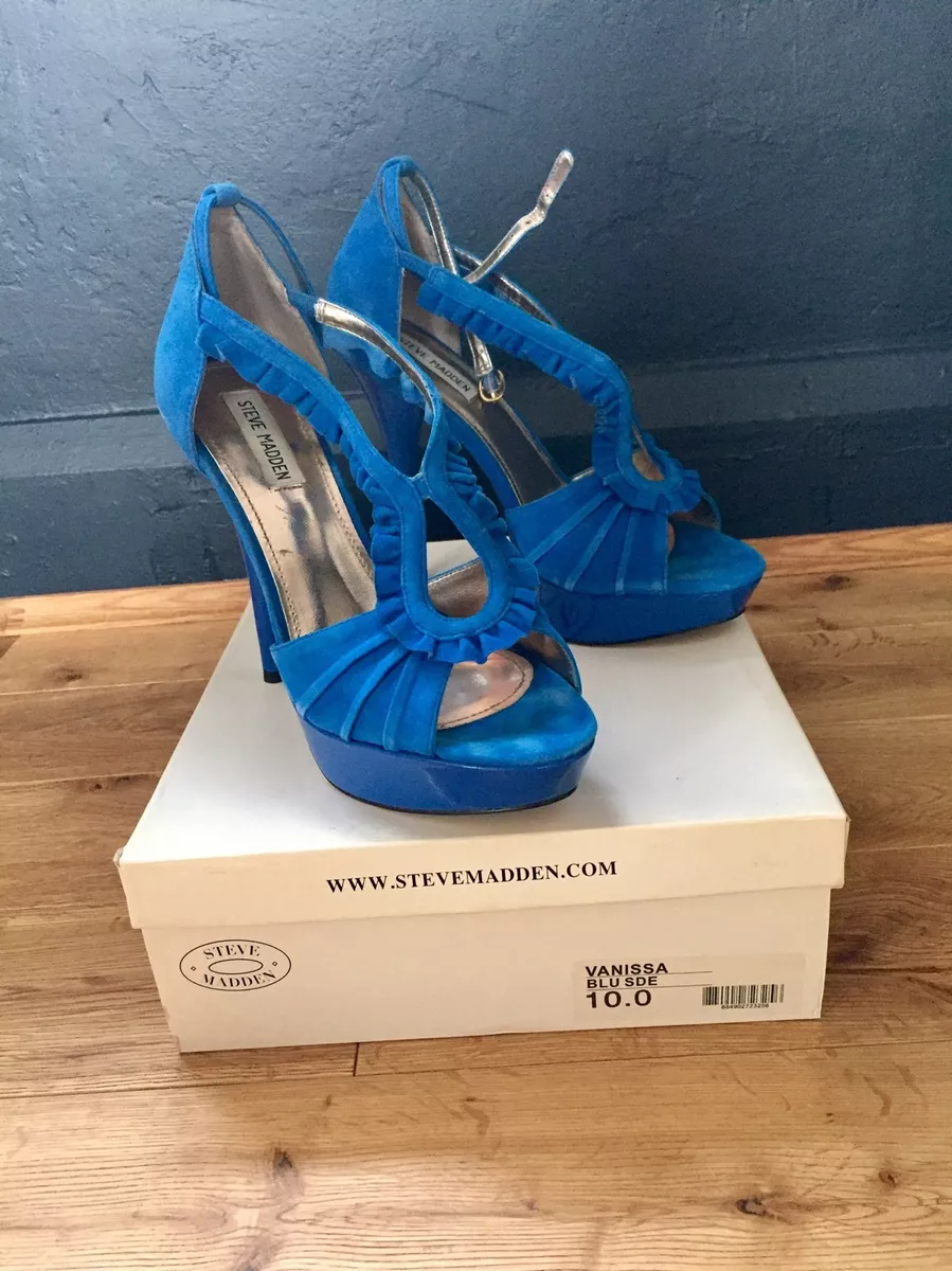 Steve Madden Gorgeous Blue Women s shoes Brand New With Box
