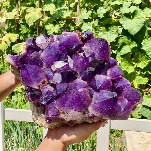19LB Amethyst Crystal Rough Stone Brazil - 第 7/24 張圖片
