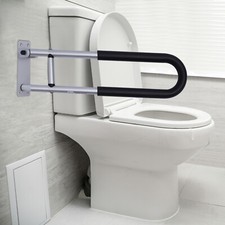 Folding Toilet Handicap Grab Bars Rails Handrails Bathroom Support Safety Rail