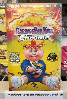 2021 Topps Chrome Garbage Pail Kids Original Series 4 Factory Sealed Hobby Box