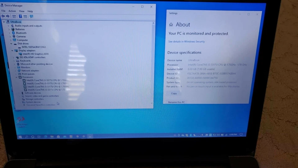 Notebook Intel OEM Ultrabook B14Y 14" Intel Quad Core i5, SSD, 8GB Ram, Win 10  - Imagem 3 de 4