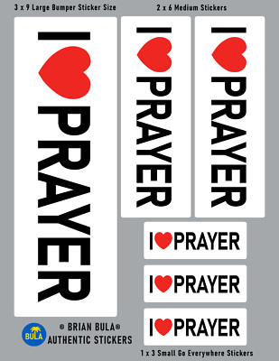 I Love Prayer Sticker Sheet Deals Choose Your Favorite Sizes Large to Small God