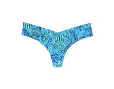 SALE - Commando Classic Print Thong in Jungle Blue - S/M, M/L