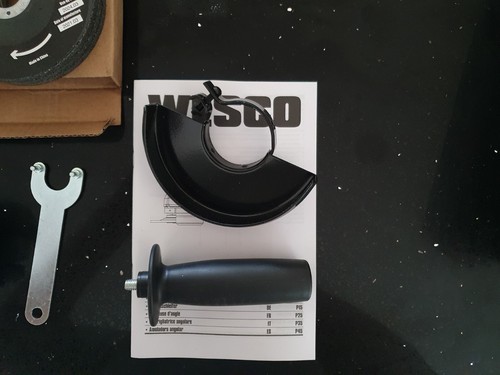 Angle Grinder 750W Tool, 11000RPM 115mm, 3 Metal Grinding Wheels WS4751.2 - Picture 7 of 8