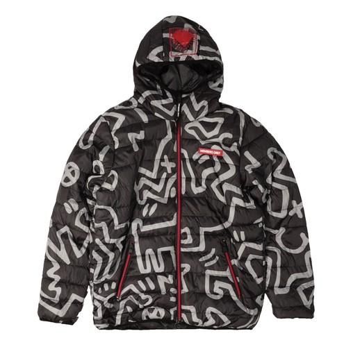 Members Only x Keith Haring Black Graphic Faux Leather Members Only x Keith Haring Black Graphic Faux Leather