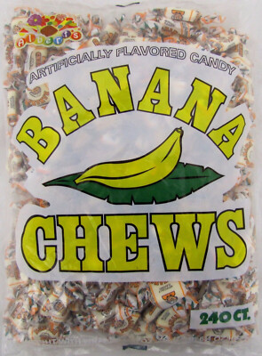 Alberts Fruit Banana Chews Assorted Flavors | 240 Candies Per Bag